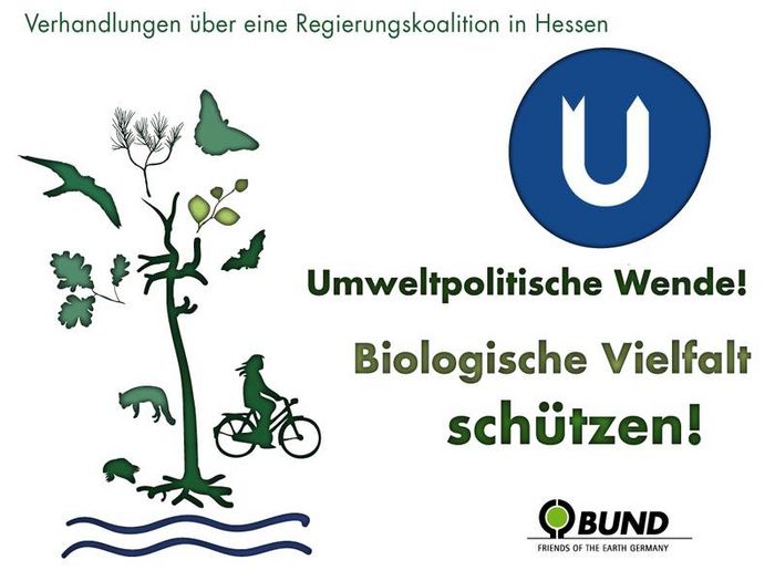 BUND Hessen fordert Schutz der biologischen Vielfalt. (Grafik: Niko Martin)